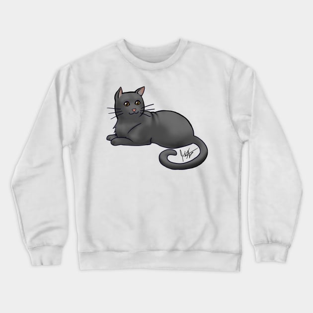 Cat - American Shorthair - Black Crewneck Sweatshirt by Jen's Dogs Custom Gifts and Designs